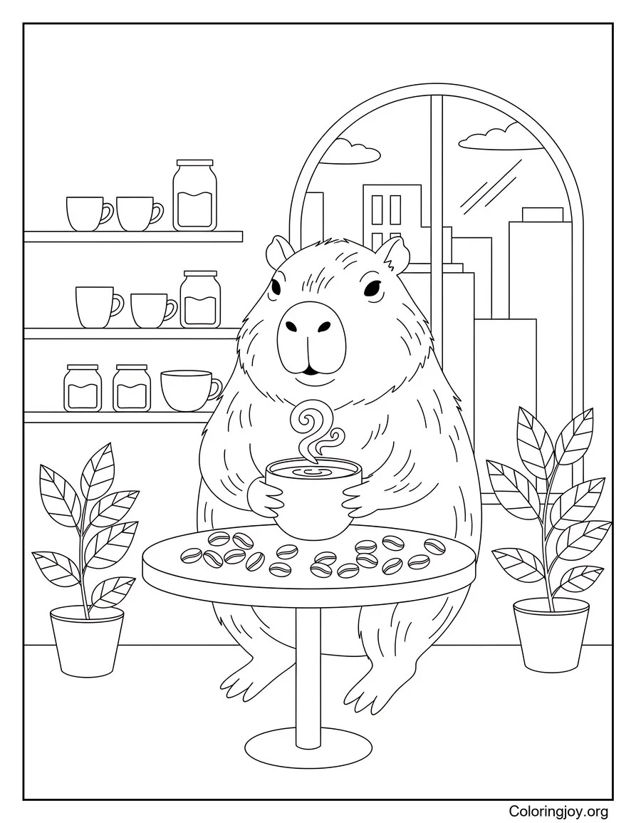 Capybara Coffee Break