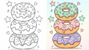 41 Free Donut Coloring Pages (PDFs Printable)