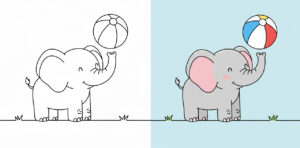 Elephant Coloring Pages