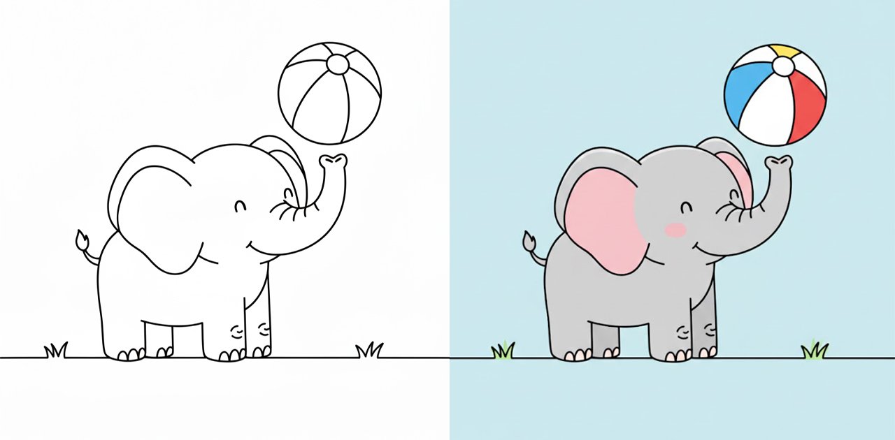 Elephant Coloring Pages