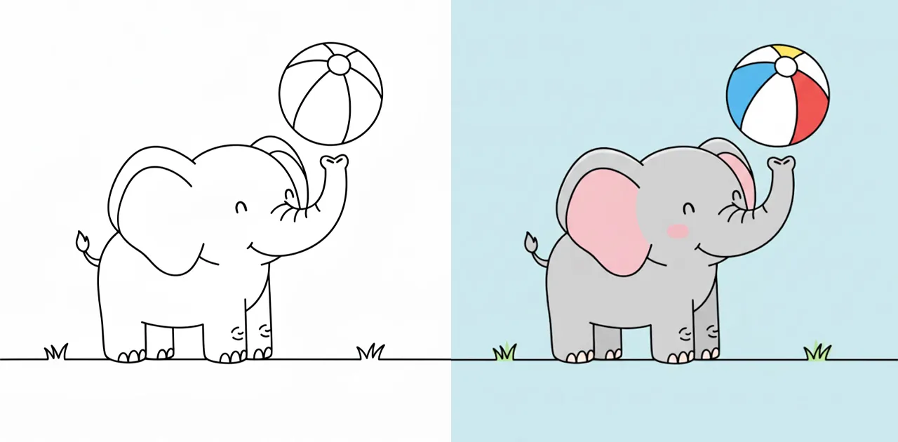 Elephant Coloring Pages
