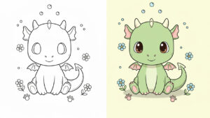 Free Dragon Coloring Pages