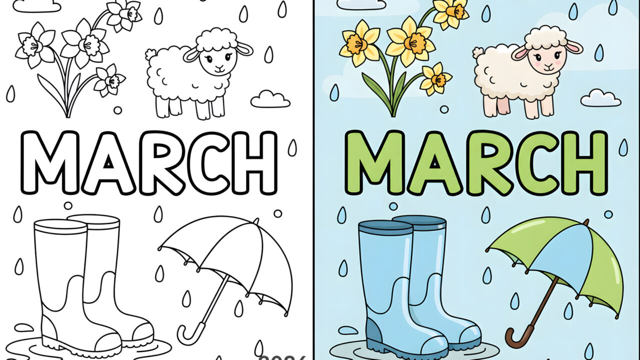 March Coloring Pages