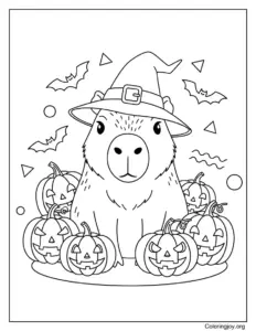 Spooky Halloween Capybara