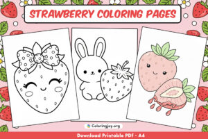 Strawberry Coloring Pages