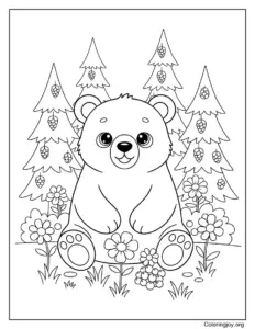 American Black Bear in Forest