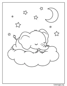 Elephant with butterflies