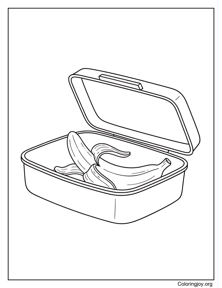 Banana In Lunch Box