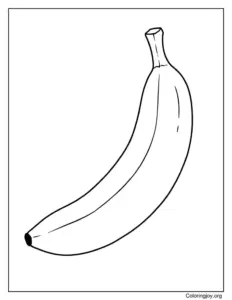 Simple Large banana Printable