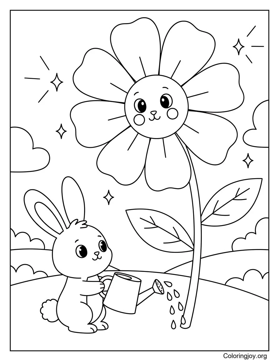 Rabbit catching falling stars