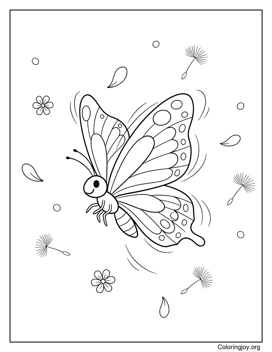 Butterfly Dances in the Gentle Breeze