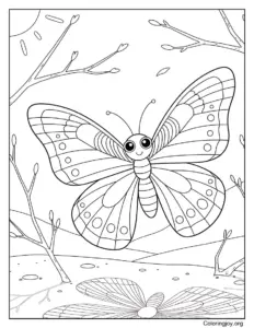 Spreads Its Wings in the Sunlight Butterfly