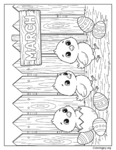 Chicks & Easter Eggs