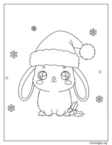 Cute Bunny for Kids Coloring page