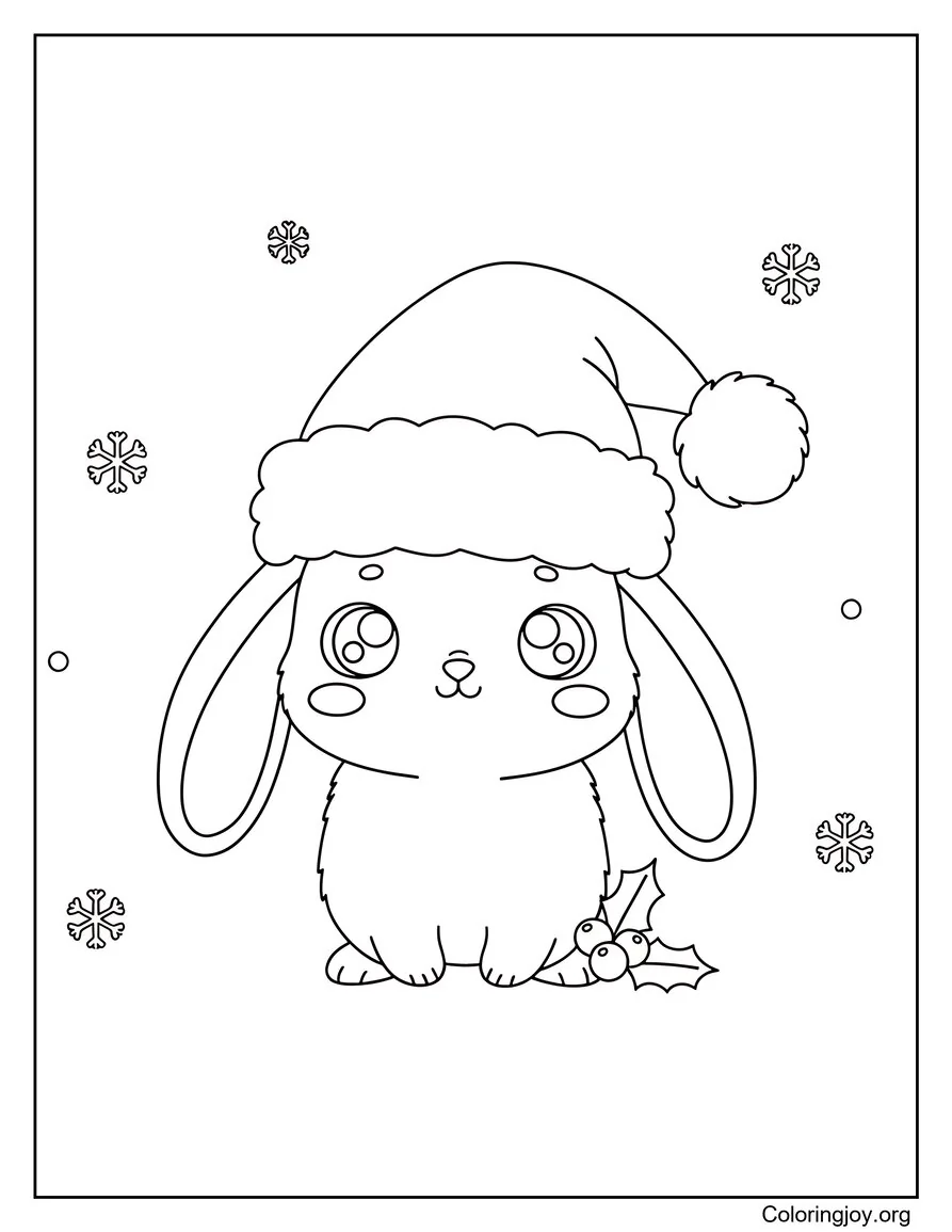 Cute Bunny for Kids Coloring page