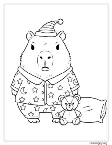 Cozy Pajama Capybara