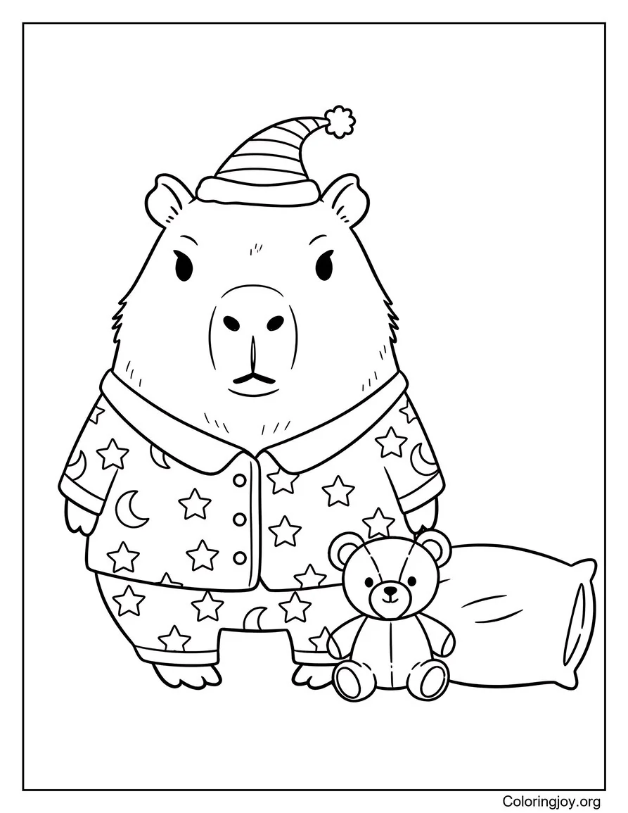 Cozy Pajama Capybara