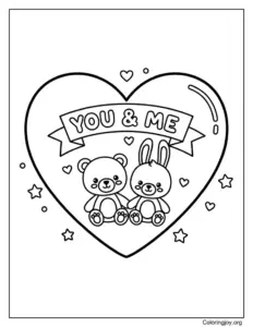 Cute Animal I Love You Scene