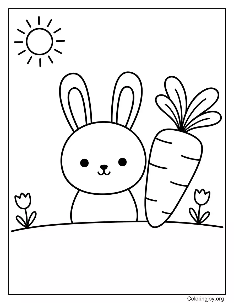 Bunny coloring pages