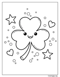 Shamrock and Rainbow Border Design