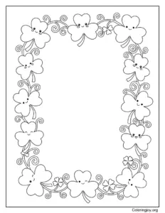 Cute Shamrock Border Frame