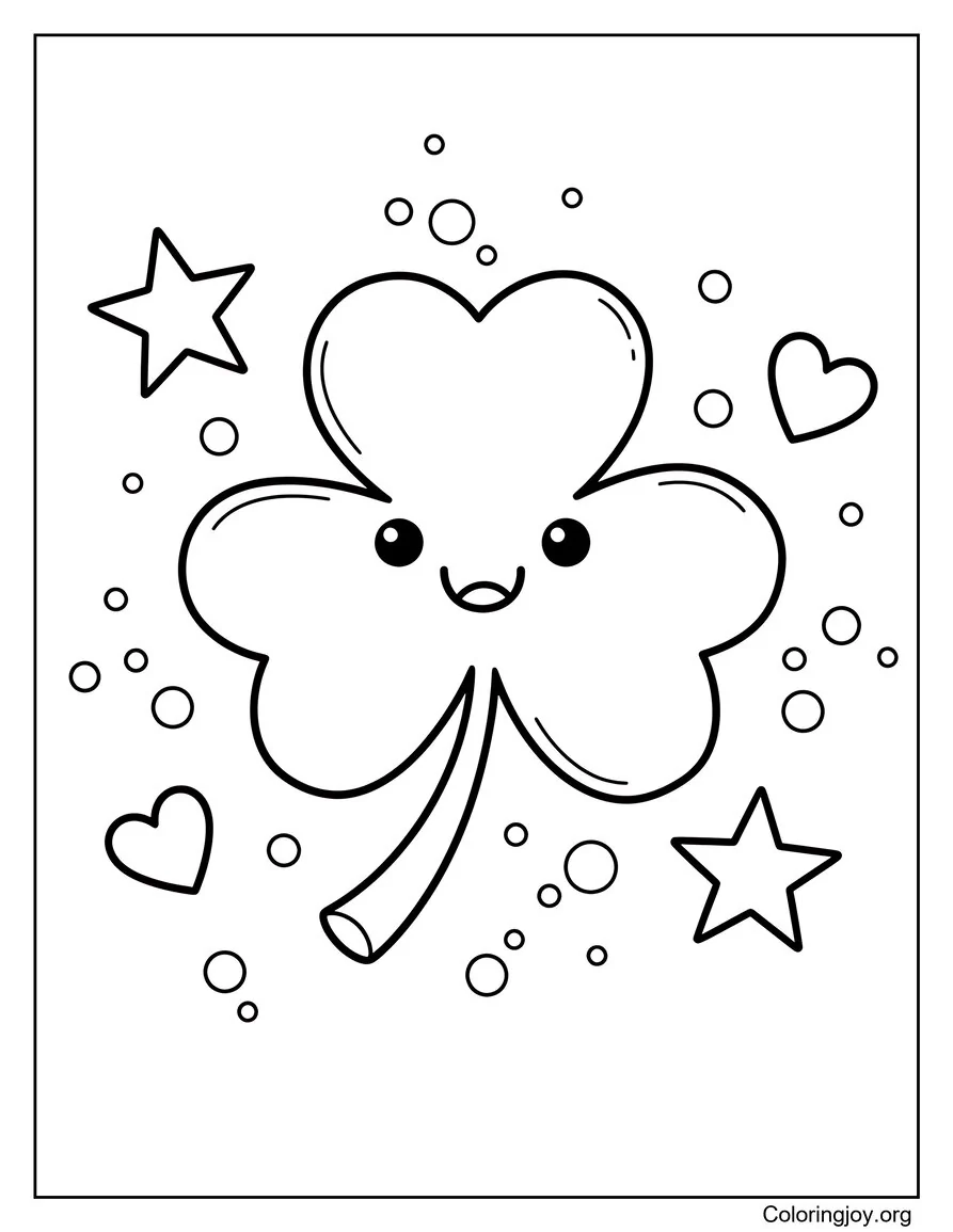Shamrock and Rainbow Border Design