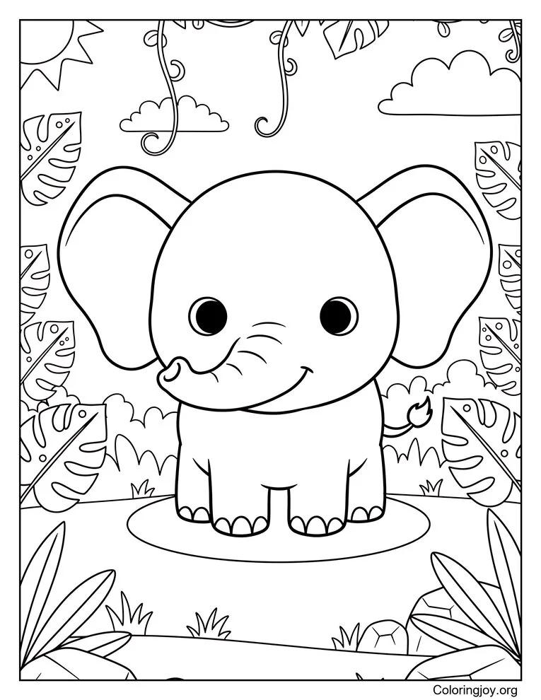 Elephant spraying water