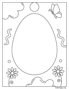 Design Your Own Easter Egg Template Page
