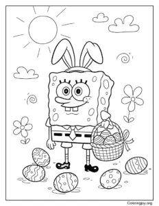 Easter SpongeBob with Bunny Ears