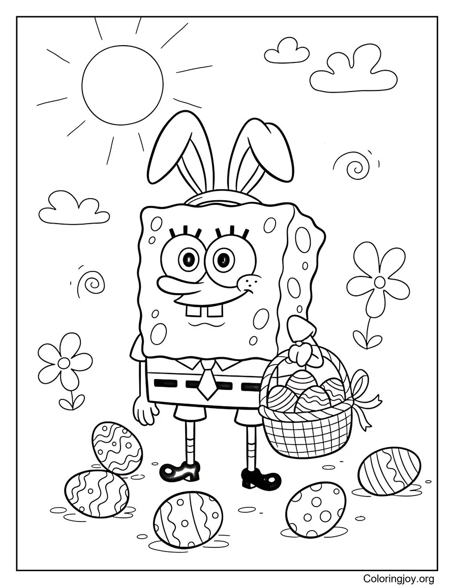 Easter SpongeBob with Bunny Ears