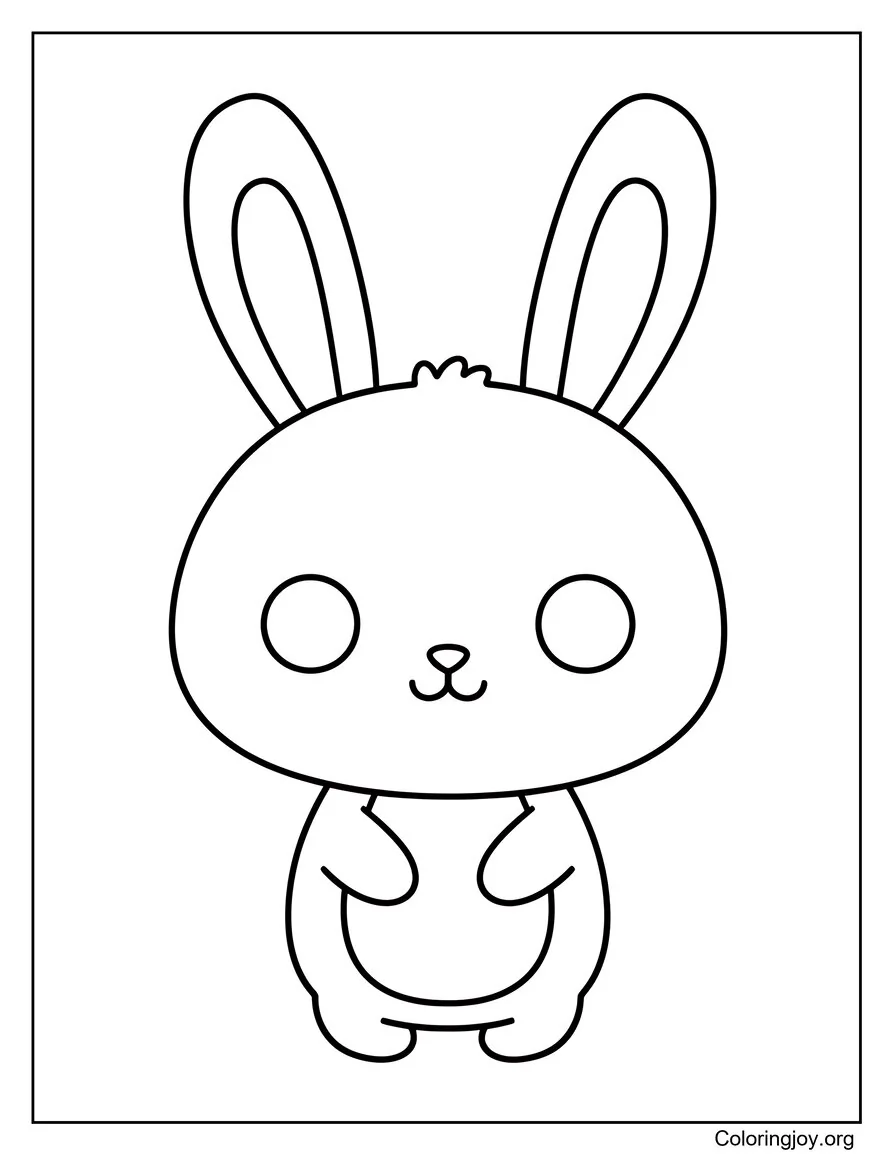 Simple bunny with text love you