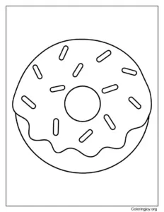 Easy Printable Donut for Kids
