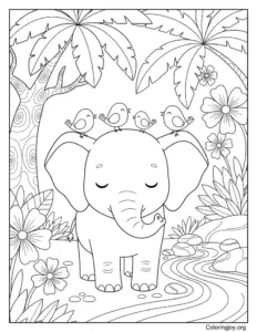 Elephant Under a Rainbow