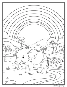 Elephant Walking Slowly