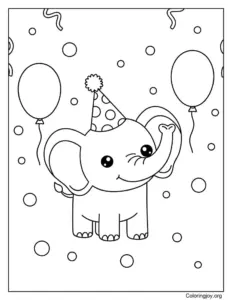 Elephant wearing a crown