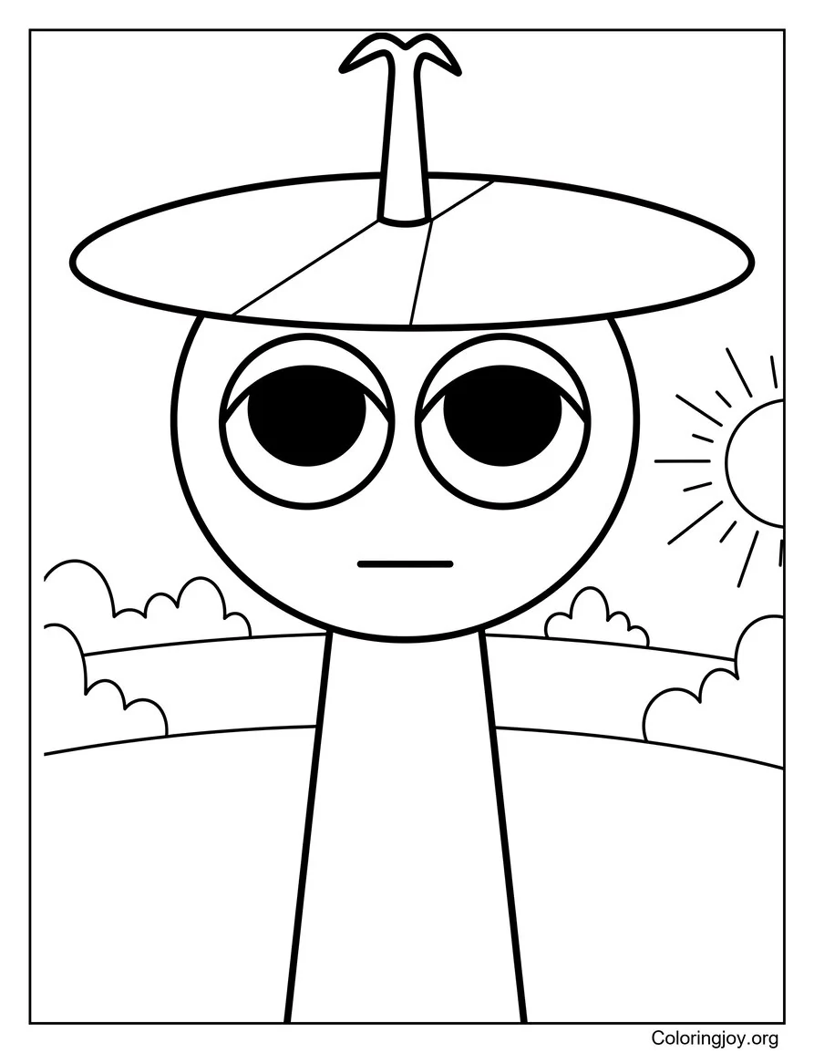 Página para colorear de Clukrs Simple Adventures