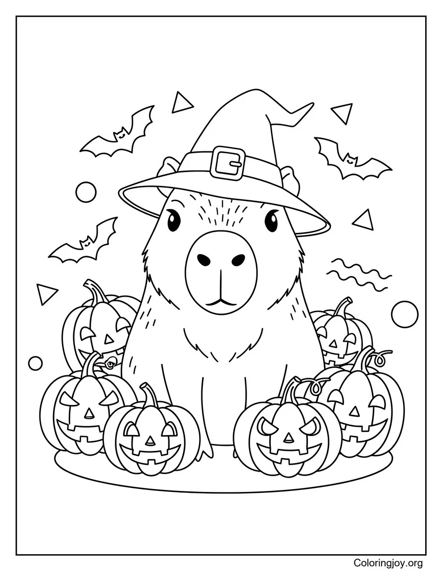 Carpincho espeluznante de Halloween