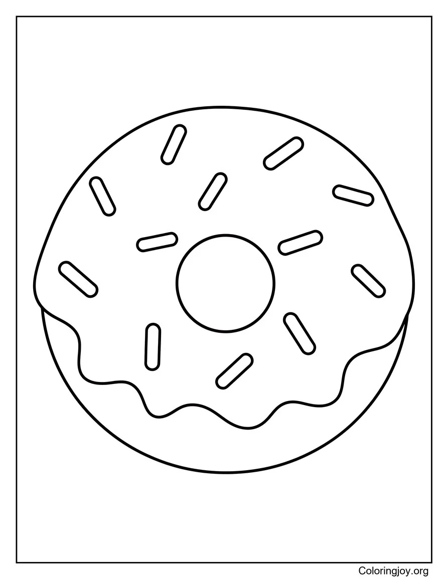 Donut fácil de imprimir para niños