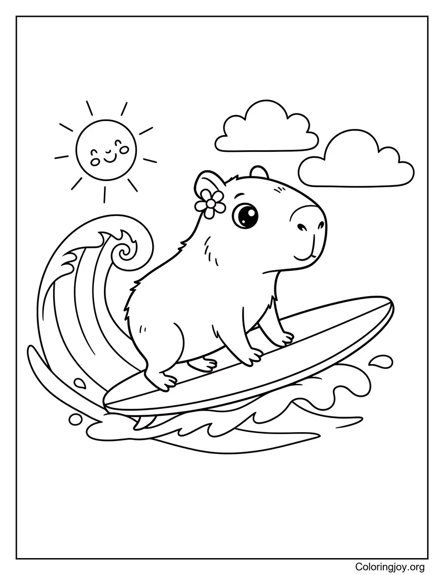 El carpincho surfista