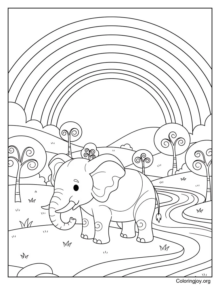 Elefante caminando lentamente