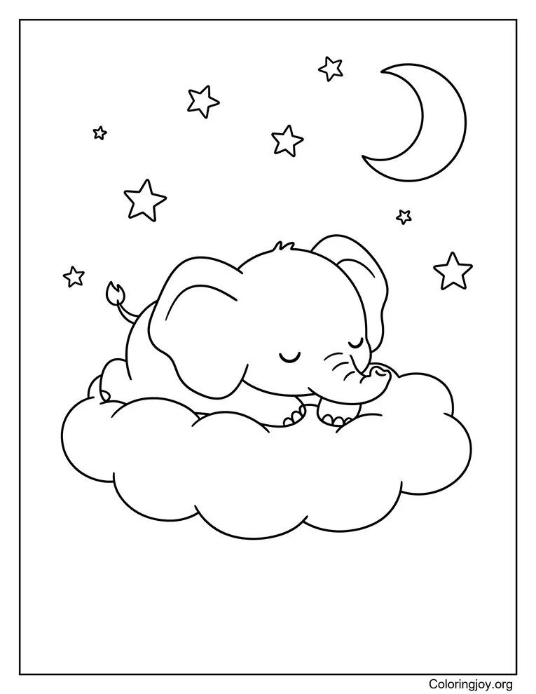 Elefante con mariposas