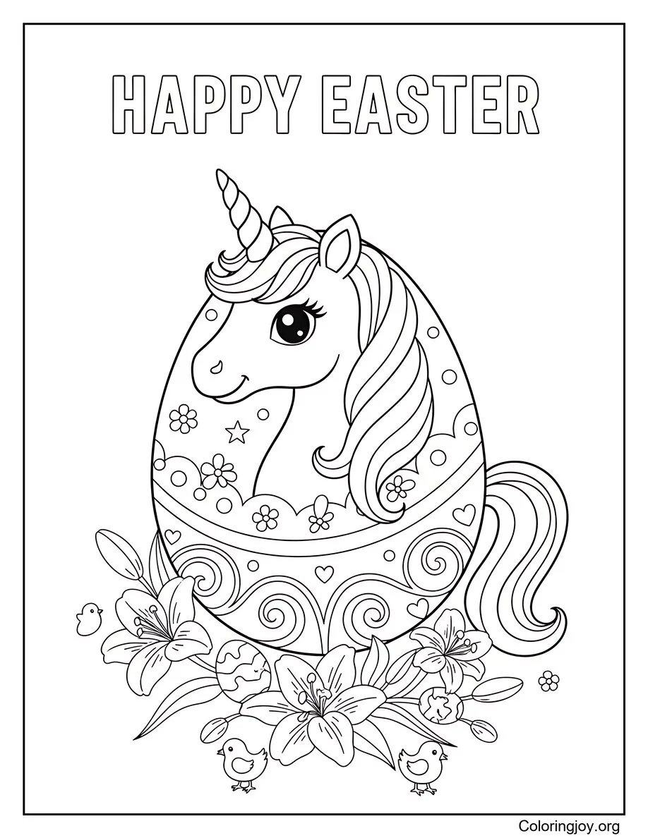 Huevo de Pascua de Unicornio