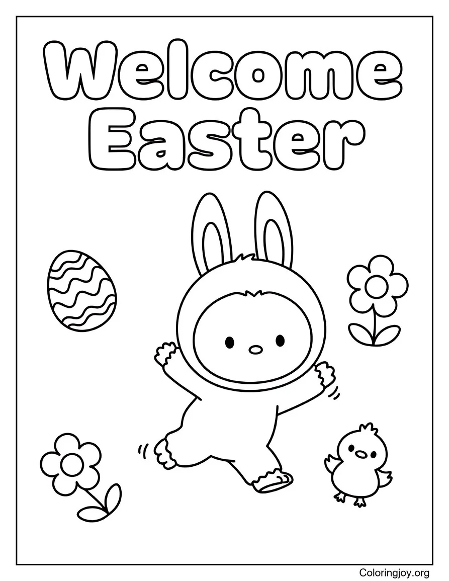 Labubu Bienvenida Pascua