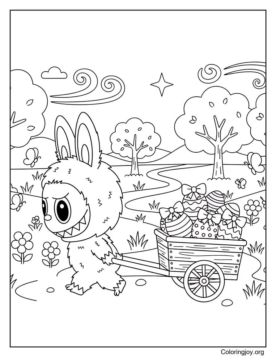 Labubu Entrega de huevos de Pascua