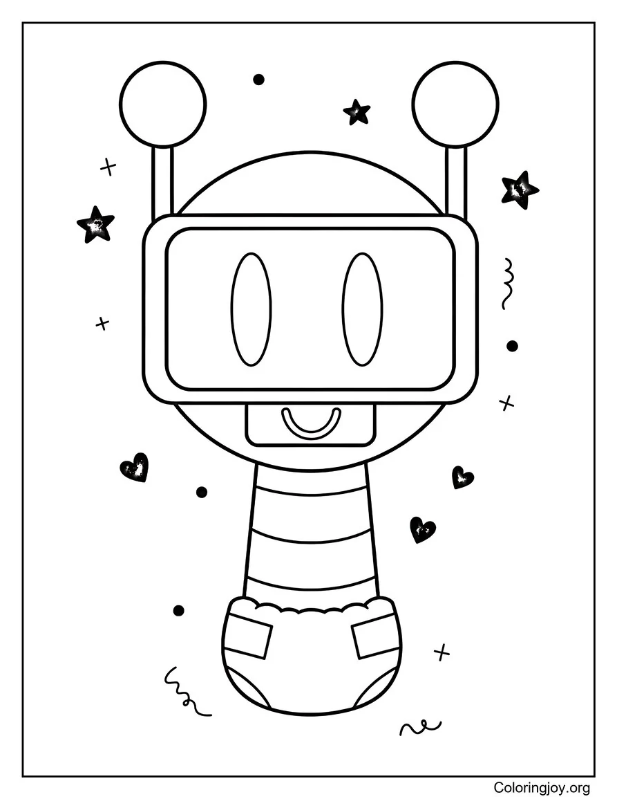 Lindo robot divertido Sprunki Bebé