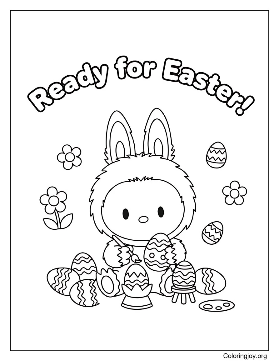 Listo para Pascua Labubu