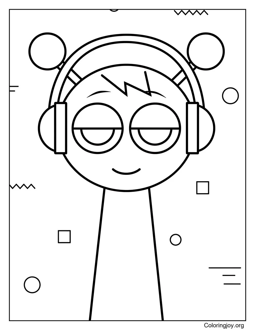 Página para colorear del mundo simple de Orens