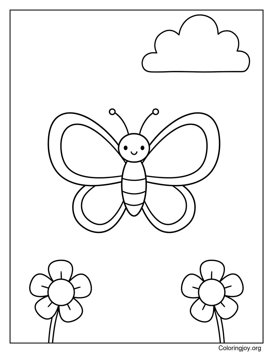 Pequeña amiga mariposa