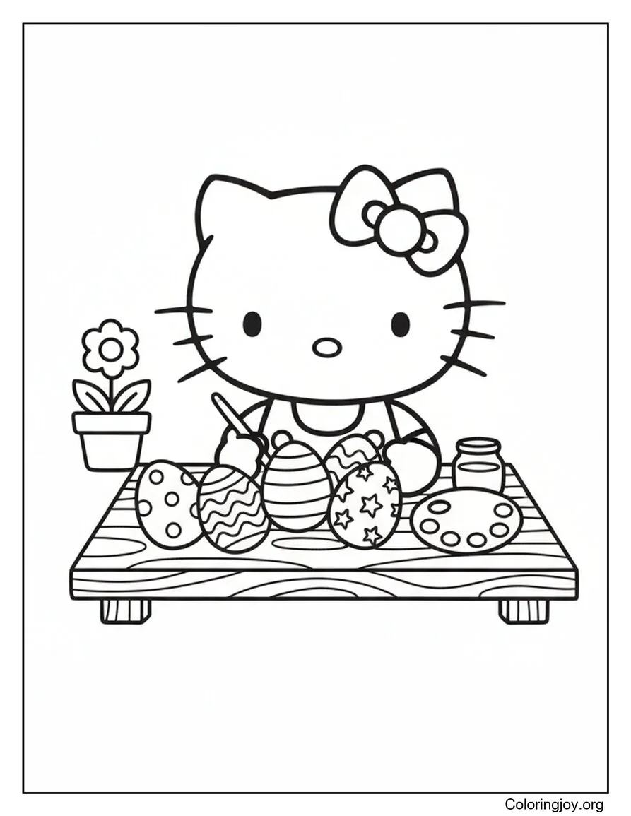 Arte de huevo con pincel pequeño