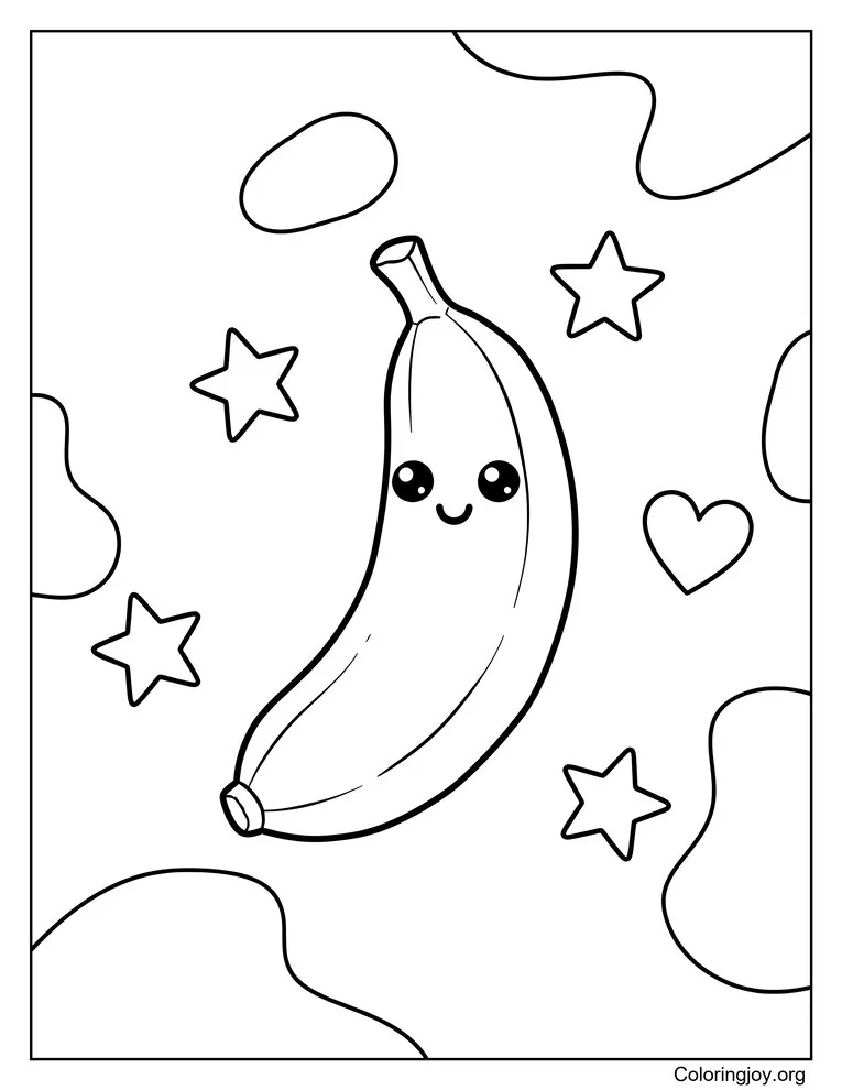 Plátano de dibujos animados